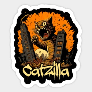 Kaiju Cat Monster - Catzilla Sticker